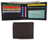 New Slim Thin Nylon Bifold Credit Card ID Wallet with Leather Interior T60LI